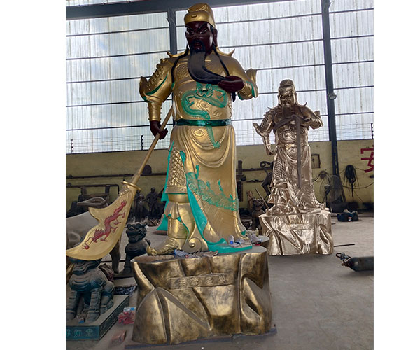 铜关公铜片